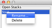 renaming a Stack