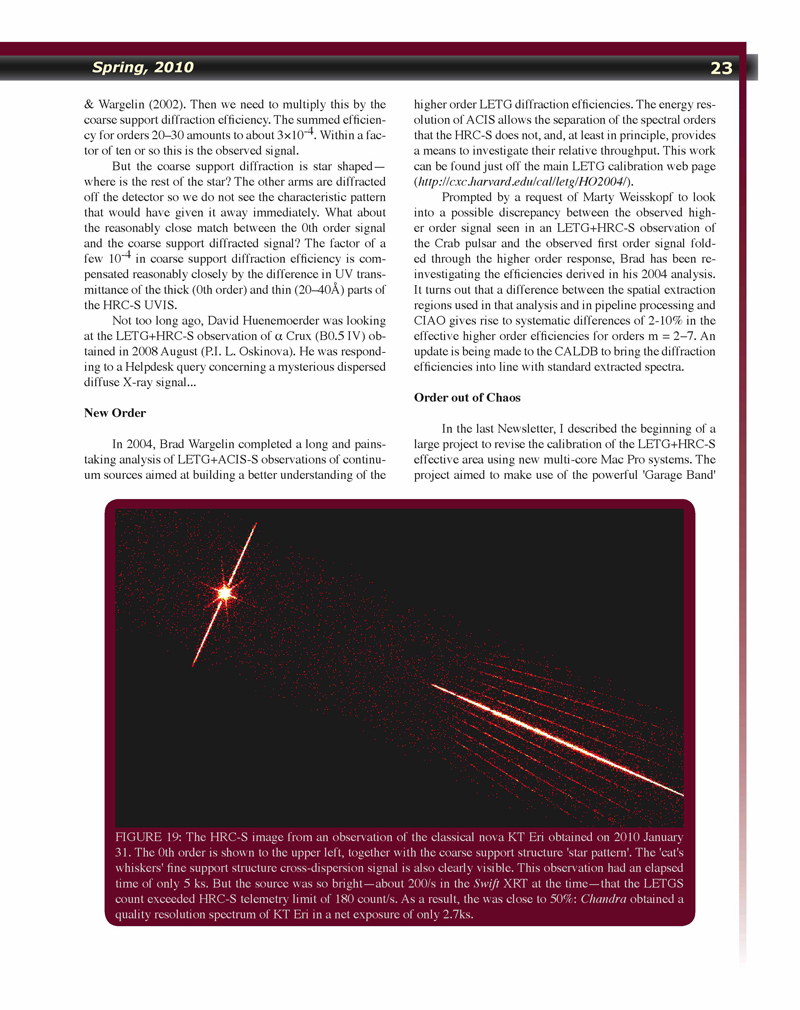 Page 23 of the Chandra Newsletter, issue 17, for text-only, please refer to http://cxc.harvard.edu/newsletters/news_17/newsletter17.html