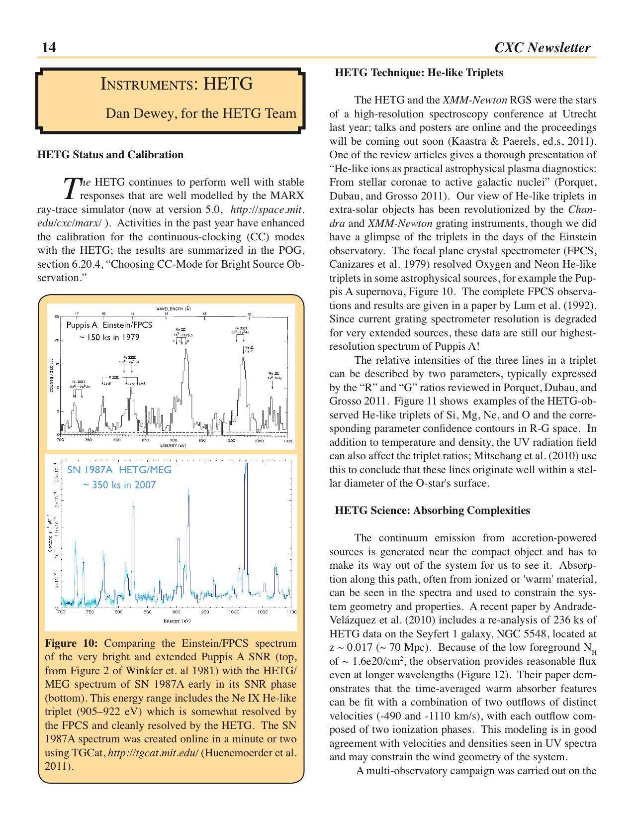 Page 14 of the Chandra Newsletter, issue 18.