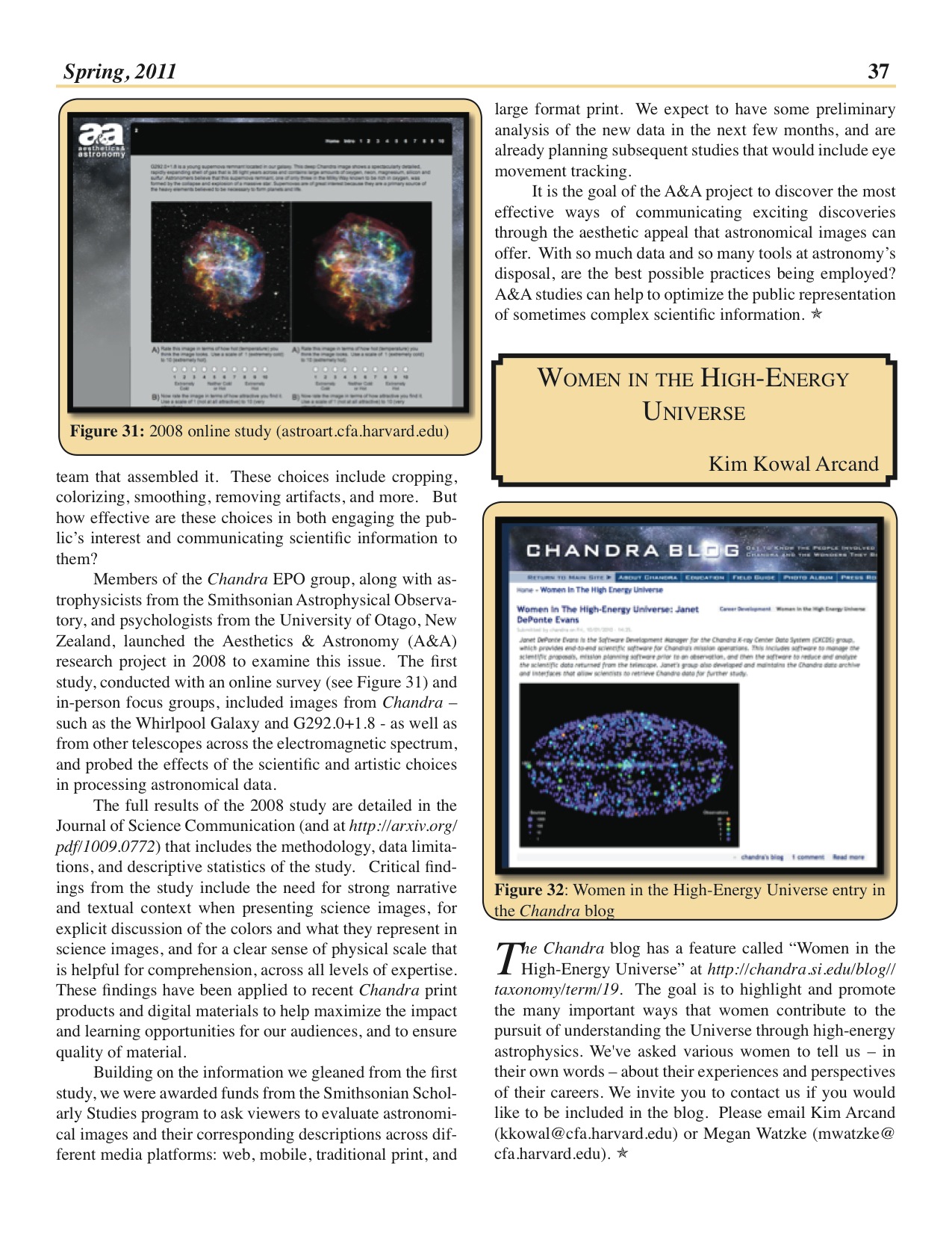 Page 37 of the Chandra Newsletter, issue 18.