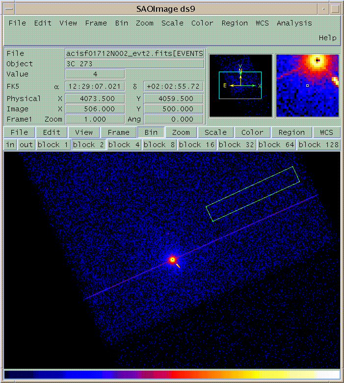 [Image 3: Region for background spectrum]