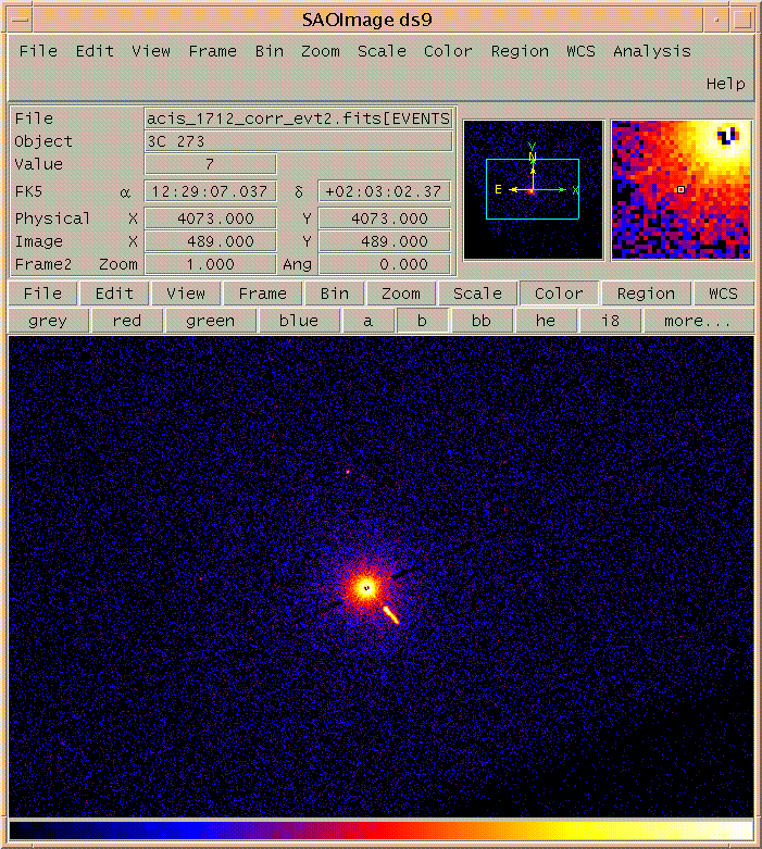 [Image 5: Event file with streak removed (used background spectrum)]