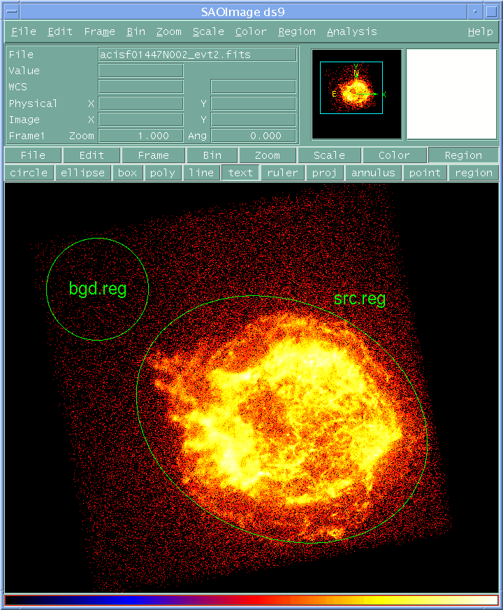 [Image 1: Extraction regions on the event file]