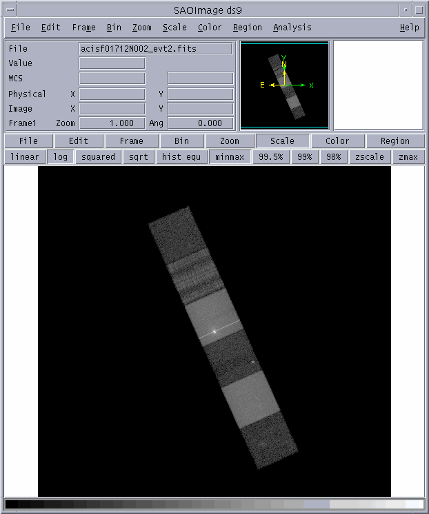 [Image 1: Image in (x,y) binned by 16]