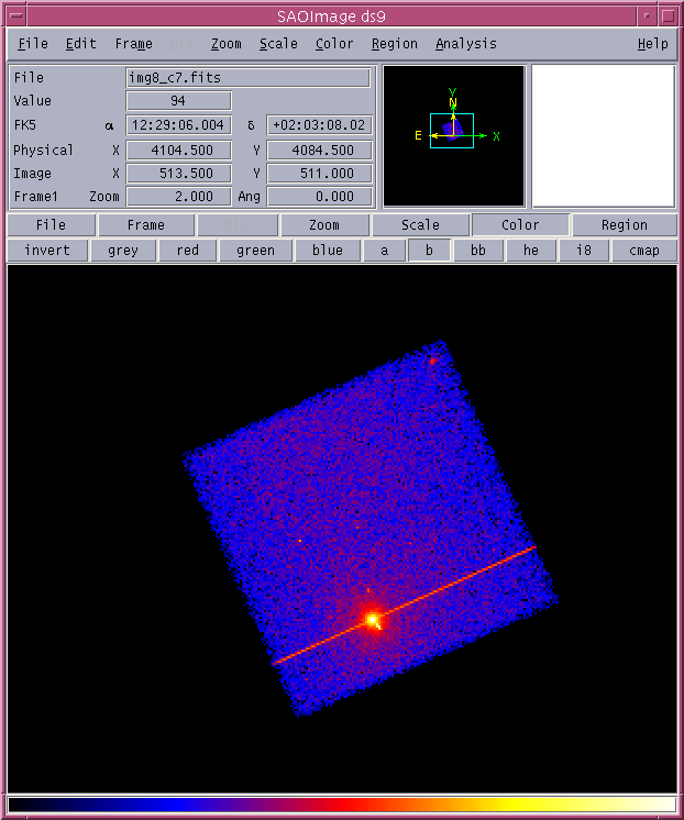 [Image 1: ACIS-S3 observation of a field]