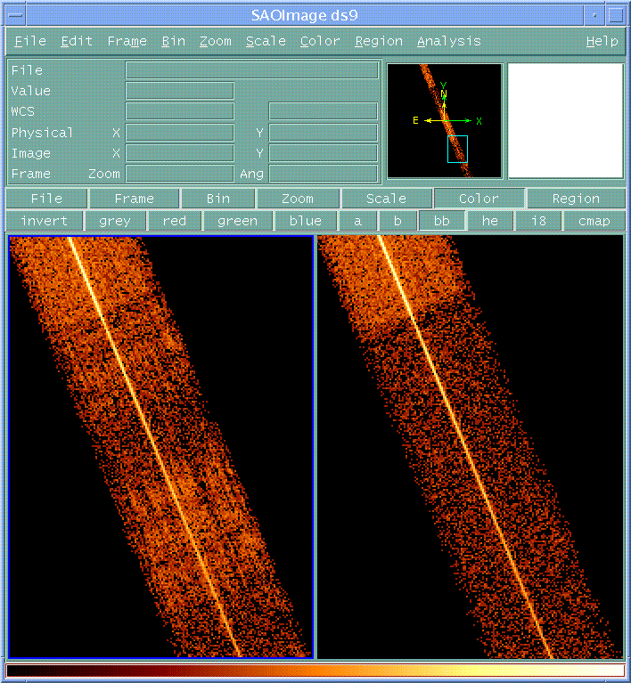 [Image 2: Original event file (left) and the destreaked
        version (right)]