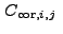 $\displaystyle C_{{\rm cor},i,j}~$