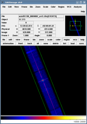 [Thumbnail image: The region mask outlines the photons from the source and the grating arms.]