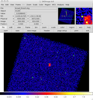 [Thumbnail image: The regions are spread over ACIS-S3.]