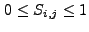 $ 0 \leq S_{i,j} \leq 1$