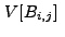$\displaystyle V[B_{i,j}]~$