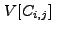 $\displaystyle V[C_{i,j}]~$