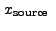 $\displaystyle x_{\rm source}~$