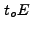 $ t_oE$