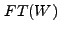$\displaystyle FT(W)~$