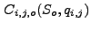 $ C_{i,j,o}(S_o,q_{i,j})$