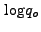 $ {\log}q_o$
