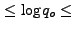 $ \leq {\log}q_o \leq$