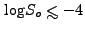 $ {\log}S_o \la -4$