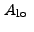 $\displaystyle A_{\rm lo}~$
