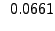 $\displaystyle ~0.0661$