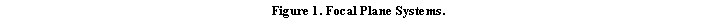 Text Box: Figure 1. Focal Plane Systems.