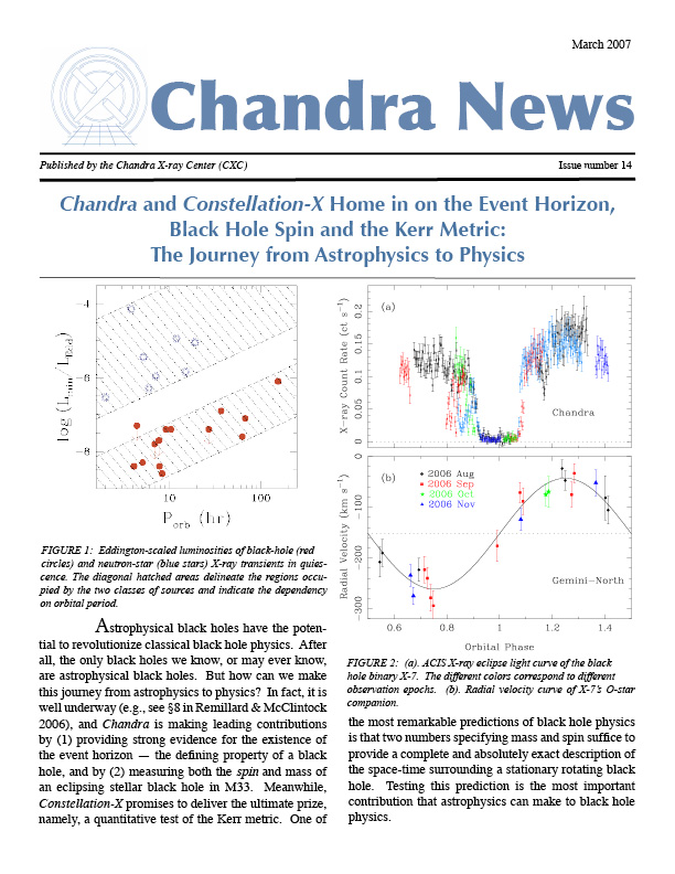 Page 1 of the Chandra Newsletter, issue 14, for text-only, please refer to ...