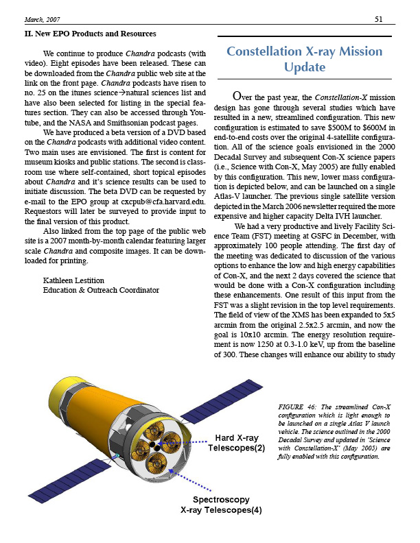 Page 51 of the Chandra Newsletter, issue 14, for text-only, please refer to ...