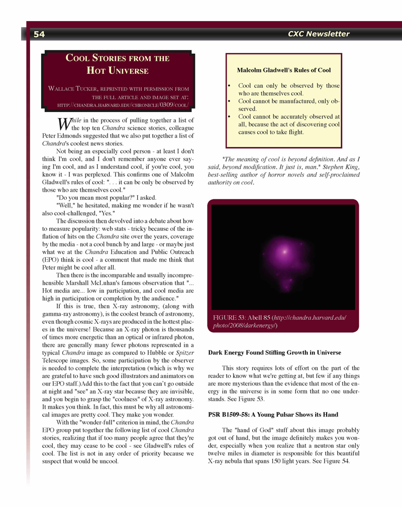 Page 54 of the Chandra Newsletter, issue 17, for text-only, please refer to http://cxc.harvard.edu/newsletters/news_17/newsletter17.html