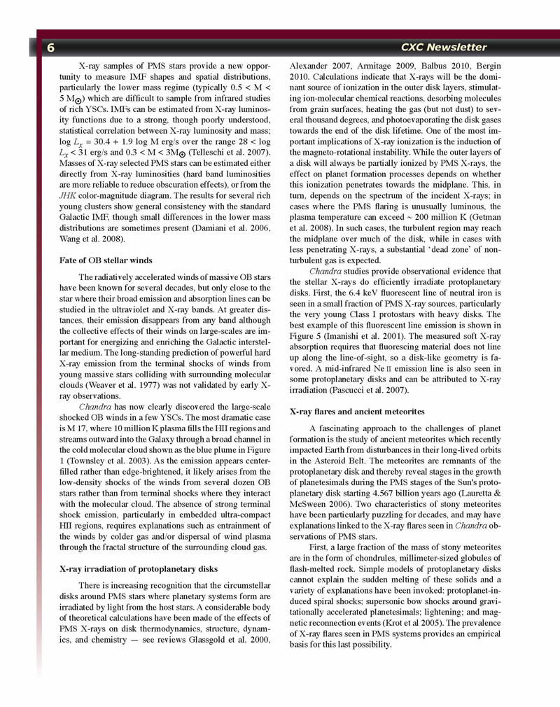 Page 6 of the Chandra Newsletter, issue 17, for text-only, please refer to http://cxc.harvard.edu/newsletters/news_17/newsletter17.html
