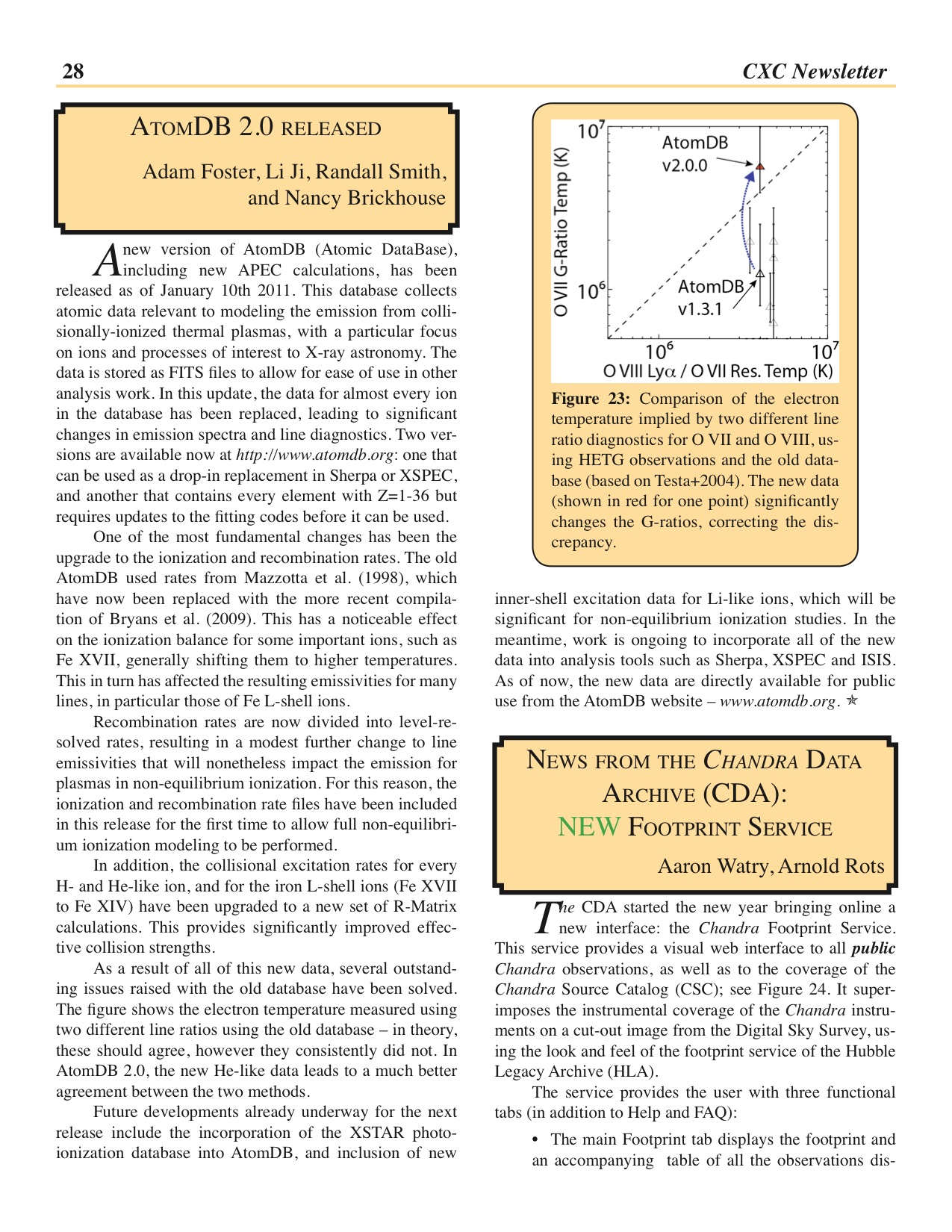 Page 28 of the Chandra Newsletter, issue 18.